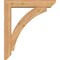 Ekena Millwork Thorton Slat Smooth Bracket w/ Offset Brace, Western Red Cedar, 5 1/2"W x 26"D x 30"H BKT0604X26X30THR06SWR - alternate 2
